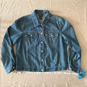 Style & Co Blue Jean Jacket Classic Denim Design